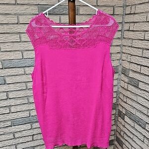 Chaps Plus Sleeveless Blouse Sz 2x Exc Cond